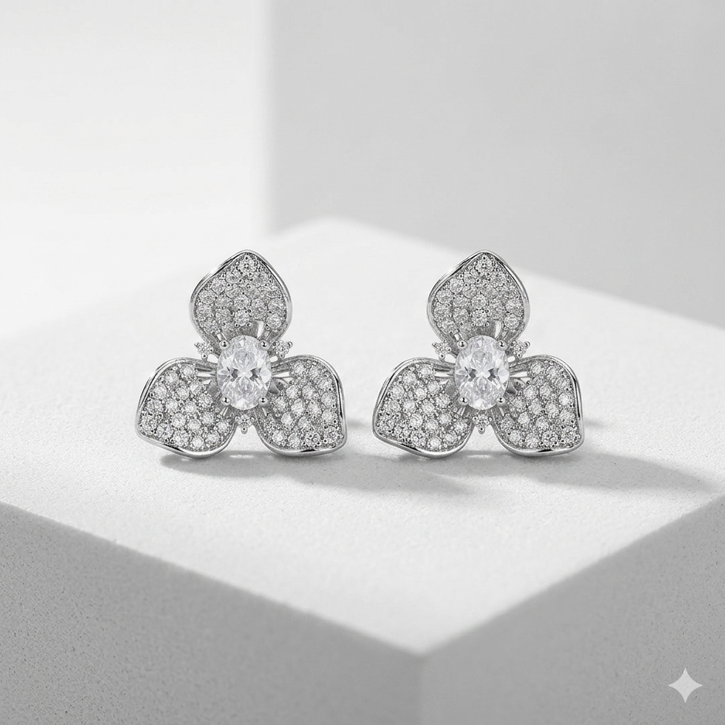 Elegant Silver Earrings – Timeless & Versatile Design