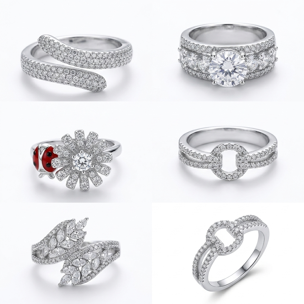 Classic Single Stone Ring – Elegant & Timeless Shine