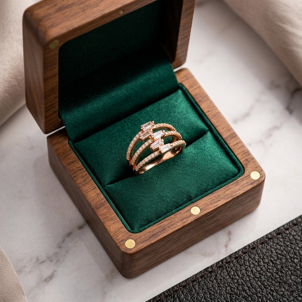 Luxury Gold Plated Ring for Women – Elegant Fashion Ring ✨