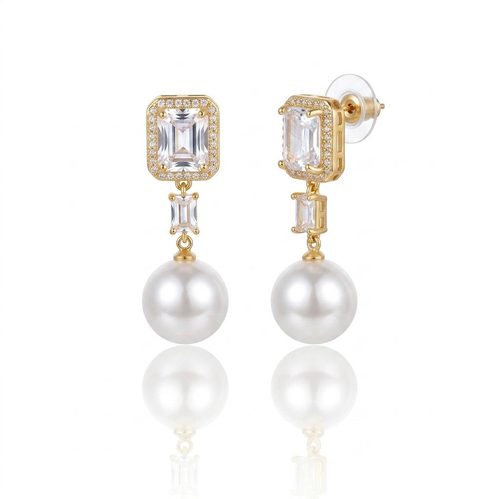 Elegant Pearl Drop Earrings – Timeless Beauty