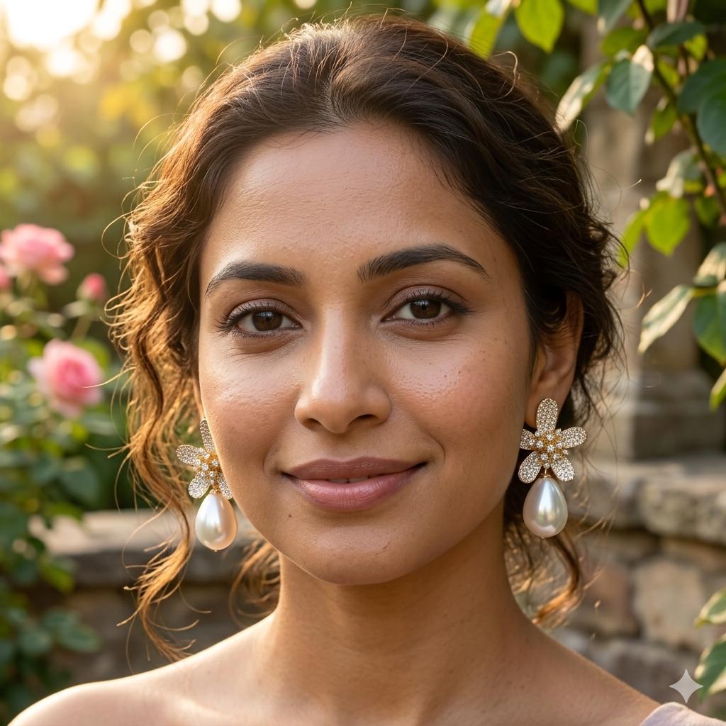 Flower Earrings – Elegant & Feminine Design
