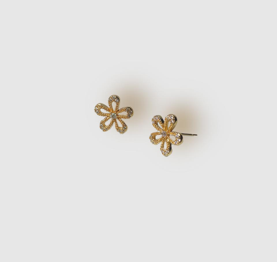 Elegant Floral Stud Earrings for Women