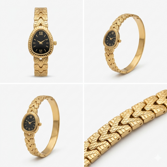 Round Watch Style Bangle – Trendy & Elegant Design