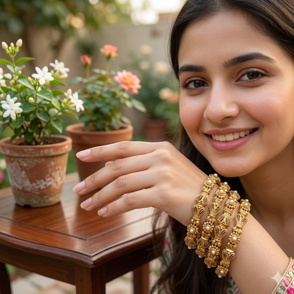Ethnic Traditional Bangle – Elegant Cultural Style Bracelet for Women