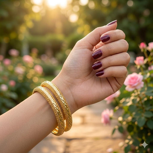 Gold Plated Bangle – Elegant Classic Style Bracelet for Women