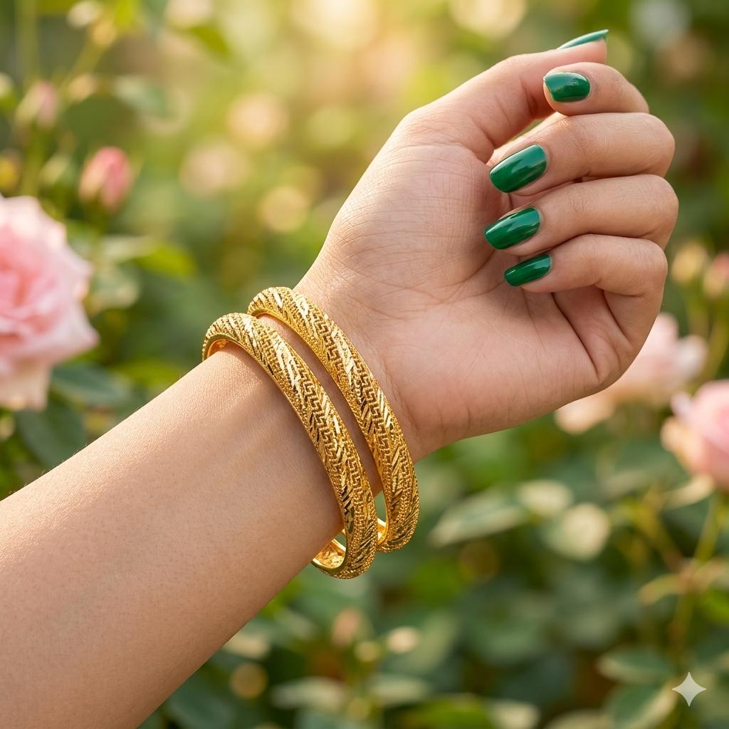 Gold Plated Bangle – Elegant Classic Style Bracelet for Women