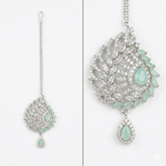 Silver Plated Bindia – Elegant Traditional Forehead Jewelry