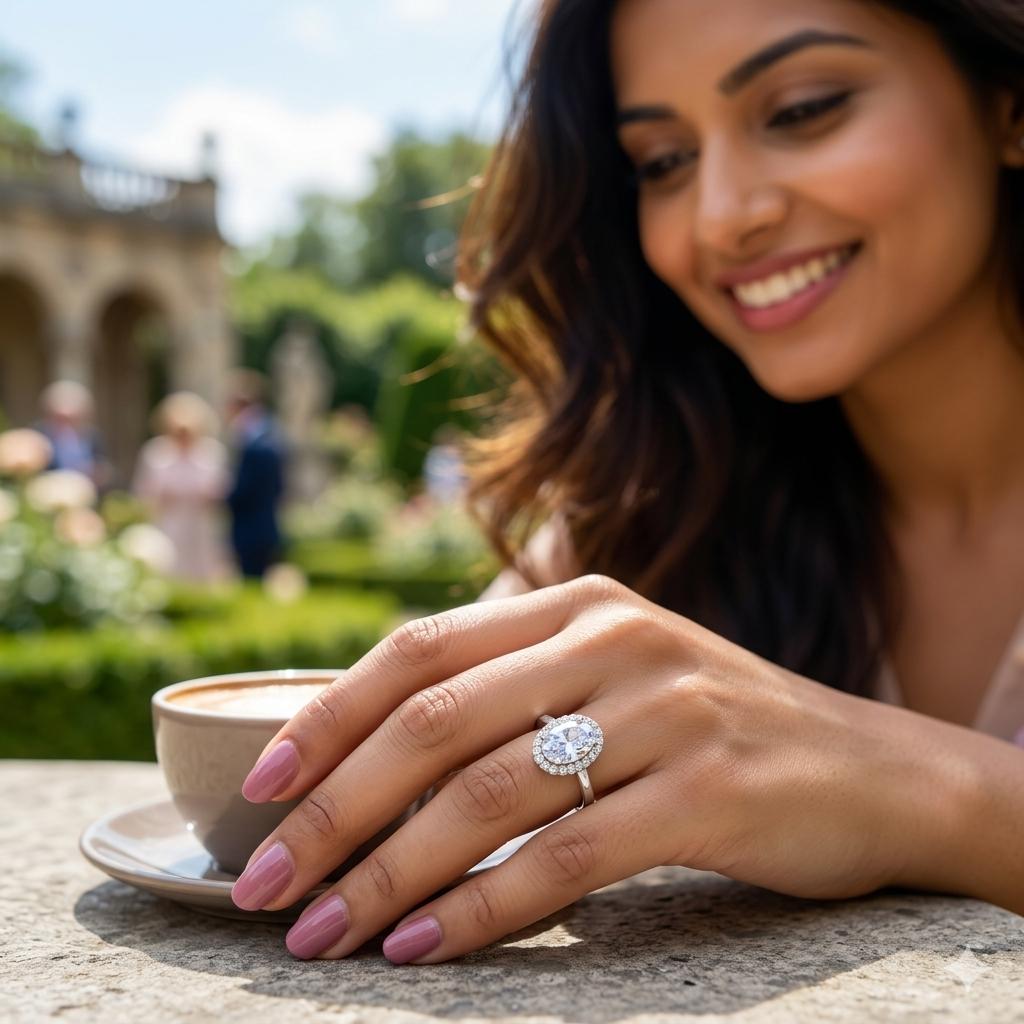Diamond Cushion Cut Ring – Elegant & Romantic Design