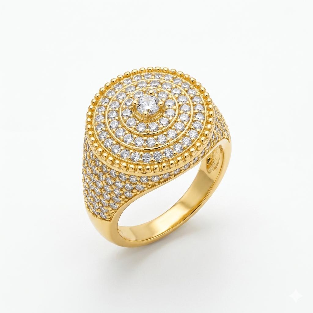 Round Zircon Ring – Classic Sparkle Jewellery