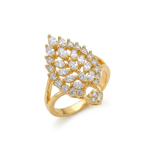 Elegant Leaf Design Ring – Nature Inspired Jewellery