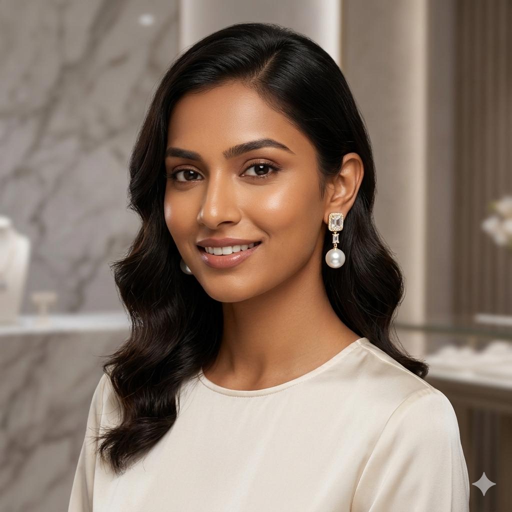 Elegant Pearl Drop Earrings – Timeless Beauty