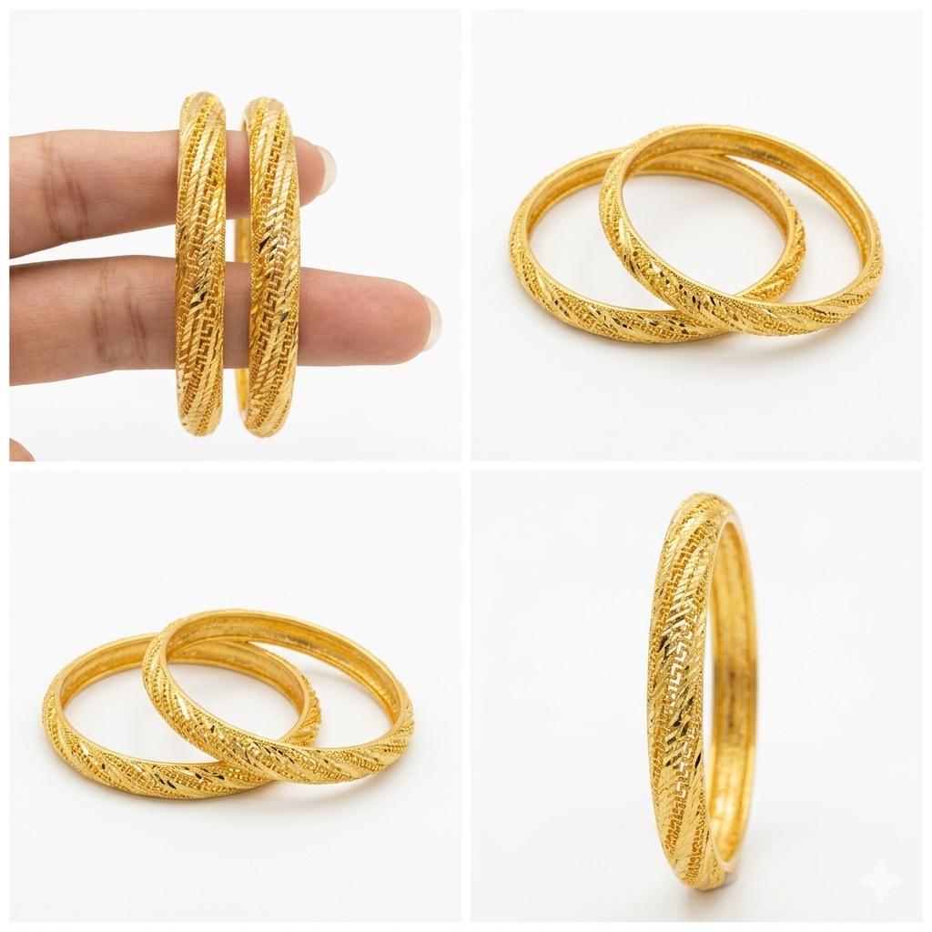Gold Plated Bangle – Elegant Classic Style Bracelet for Women