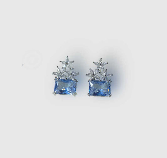 Black & Silver Stud Earrings for Women