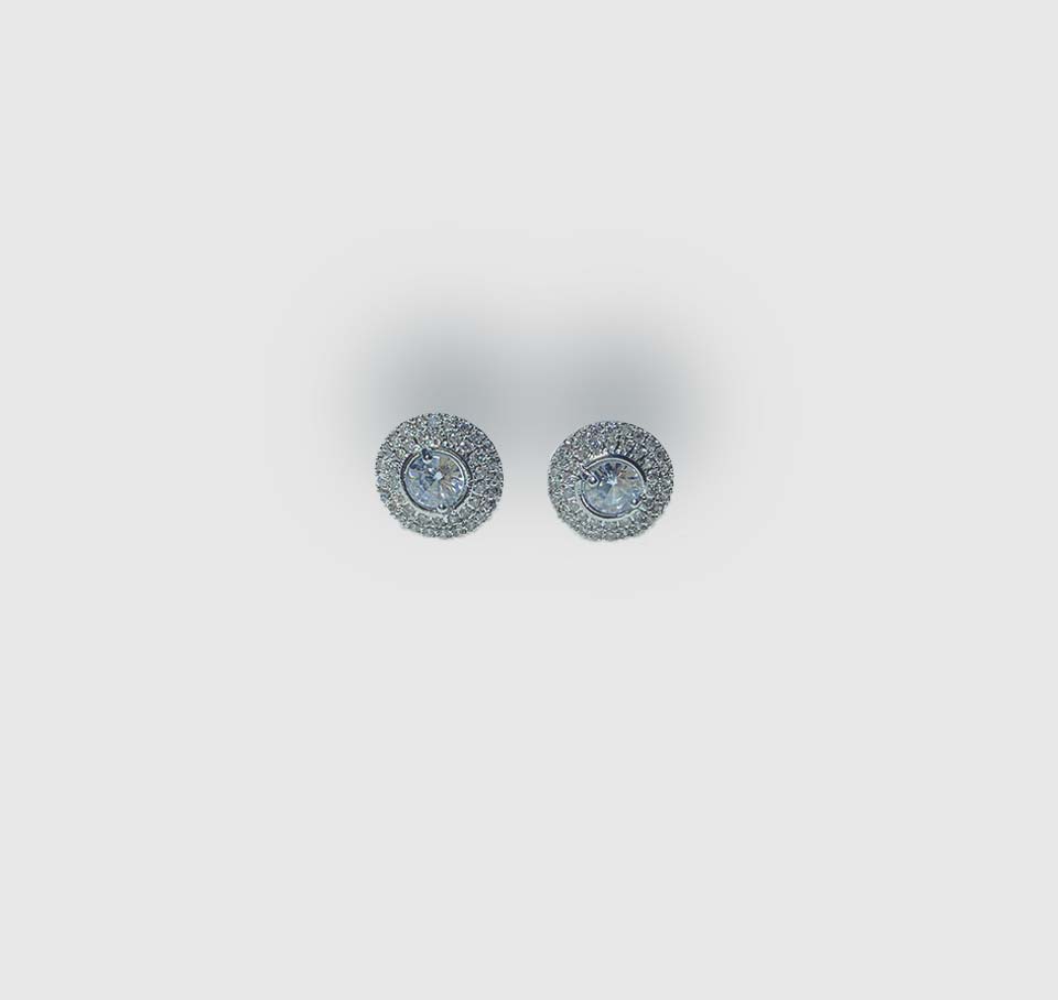 Classic zircon Round Studs