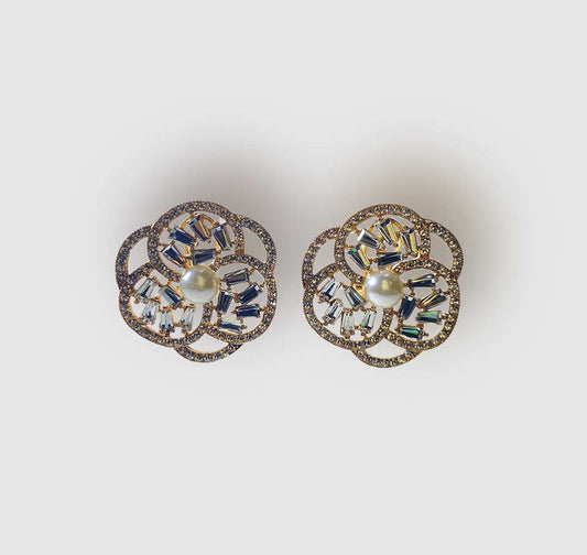 Bold Gold Round Studs