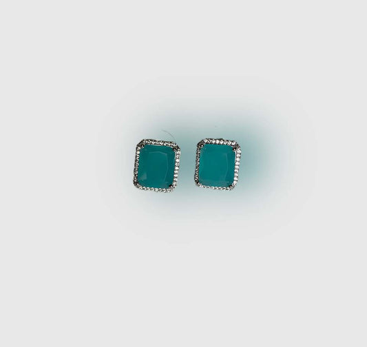 Modern Box Stud Earrings – Minimalist Chic