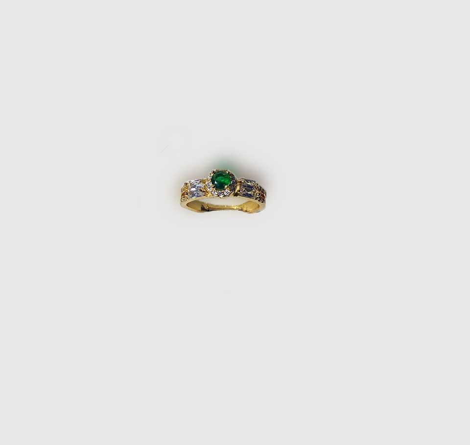 Luxury Green Zircon Ring